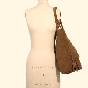 Transport Tote: Suede Fringe Edition